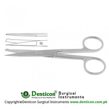 Incision Scissor Straight Stainless Steel, 16.5 cm - 6 1/2"